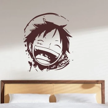

Creative wall art of kids rooms Japanese anime One Piece Luffy picture wall stickers home decoration living room T502