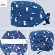 Хирургическая Кепка для докторов медработников, Кепка для операционного зала, стоматологический салонный берет для красоты, с печатью в американском стиле