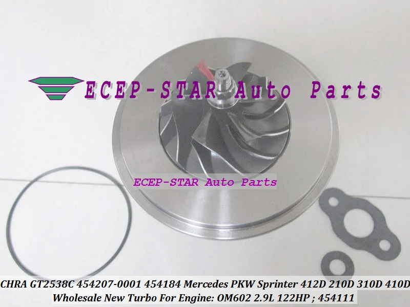 CHRA GT2538C 454207-0001 454207 454184 454111 For Mercedes PKW Sprinter 212 312D 412D 210D 310D 410D OM602 2 (6)