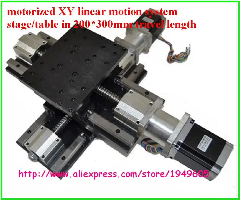 motorized XY linear motion system stage/table in 200*300mm travel