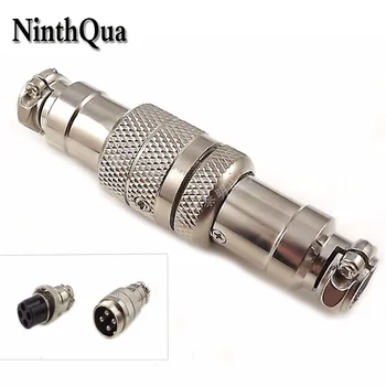 

5sets 4 Pin 16mm Male & Female Butt Joint Connector Kit GX16 4P Socket + Plug RS765 Aviation Plug Interface