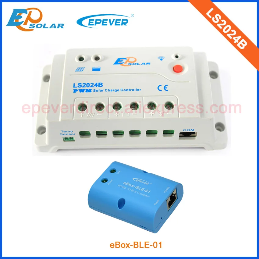 

Solar charger battery controller PWM 20A LS2024B with ebox-BLE-01 to connect the mobile phone
