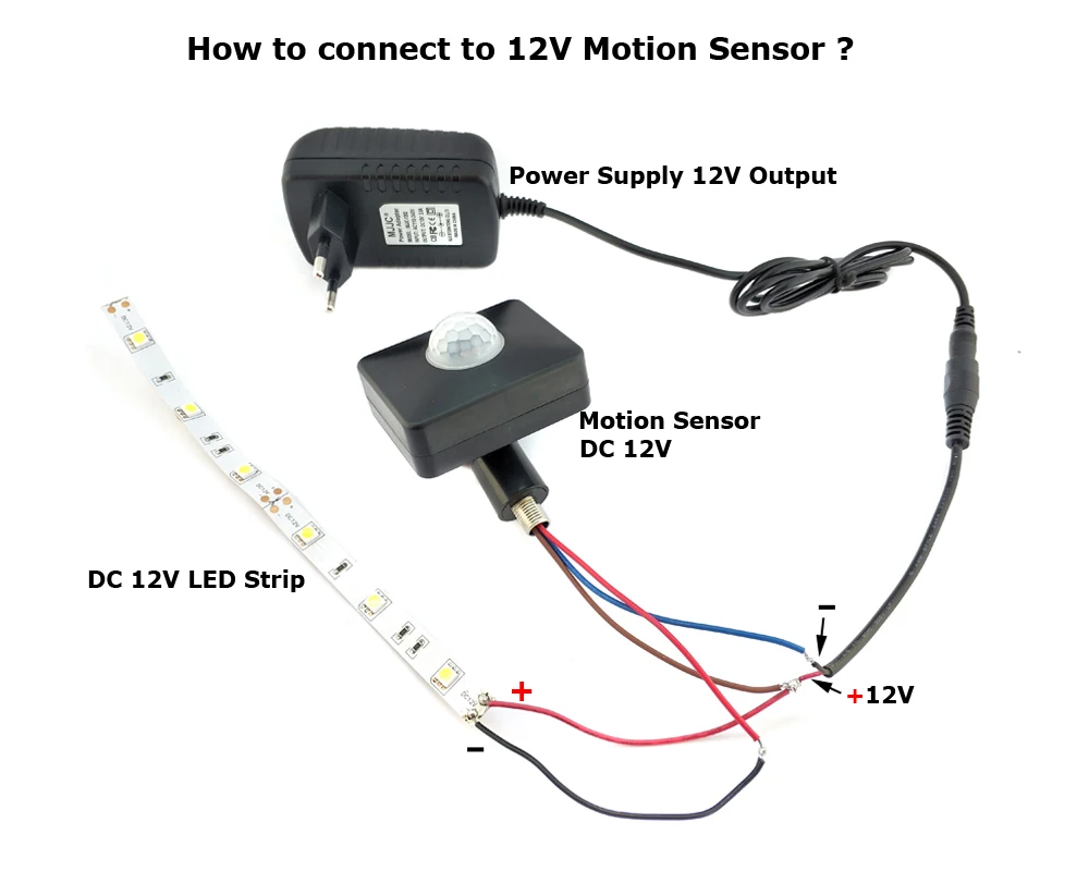 PIR Sensor 12V 220V Motion Sensor 110V Motion Detector Sensor Timer 220V Automatic Infrared Outdoor Movement Sensor Light Switch