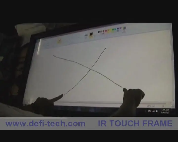 

DefiLabs ON SALE! 4 points 42" Infrared Touch Screen frame, 16:9 format for multi touch table, advertising, interactive wall