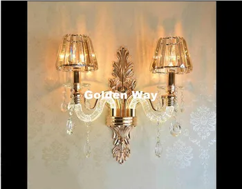 

K9 Crystal Wall Lamps Elegant European Wall Light with Crystal Shades Wall Sconces for Home Living Bedroom Dining Room Lighting