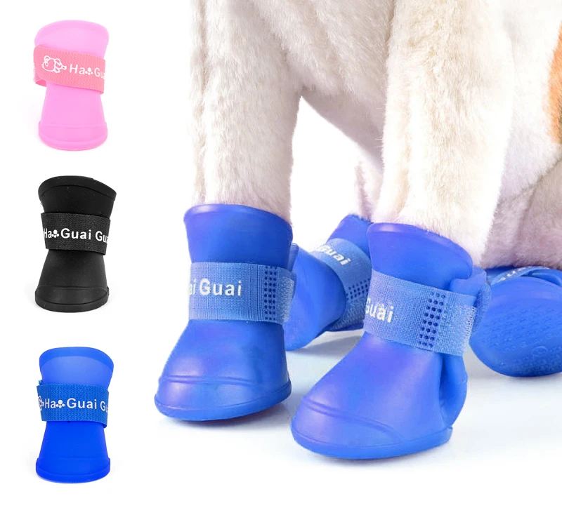 Title 2, Pet Dog Rainshoes Waterproof Pet Shoes Silicone...