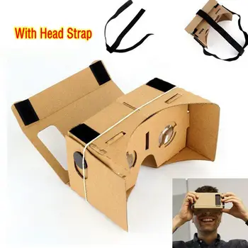 DIY Google Cardboard Virtual Reality Glasses VR Mobile Phone 3D Viewing Glasses for 5.0