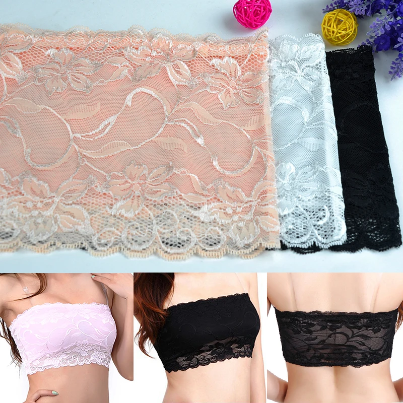 

Special Offer Sexy Elegant Floral Everyday Worsted Women's Lace Casual Crop Boob Tube Top Ladies Bra Strapless Seamless Nude