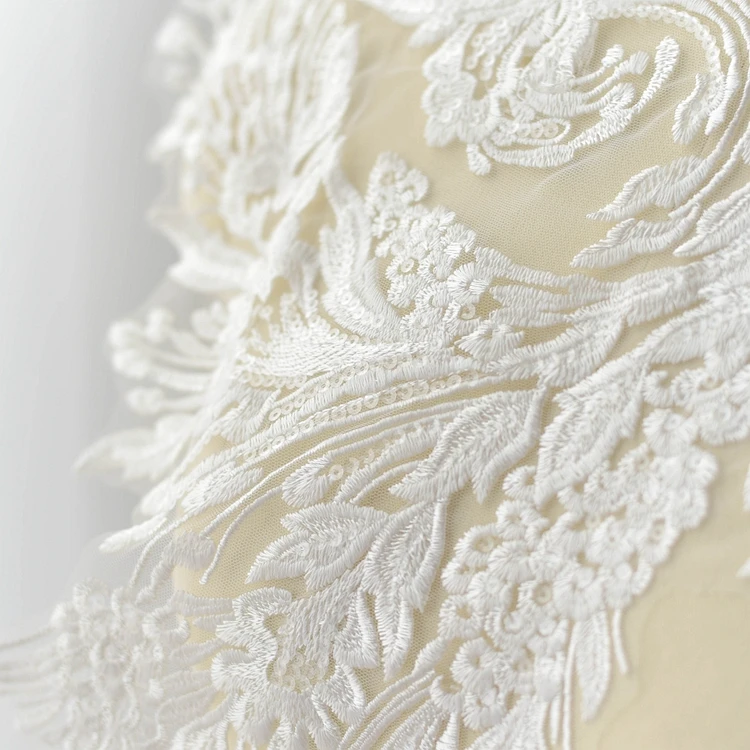 flowers sequins embroidery lace appliques 6