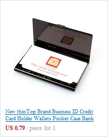 Бренд thinTop, Бизнес ID, кредитный держатель для карт, кошельки, Карманный чехол, банковская кредитная карта, посылка чехол, коробка для карт# YL5