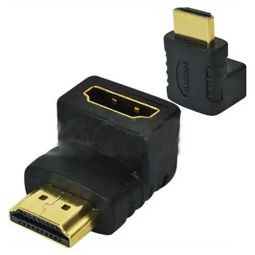 90 Degree HDMI to HDMI Converter Adapter Gold plated Male