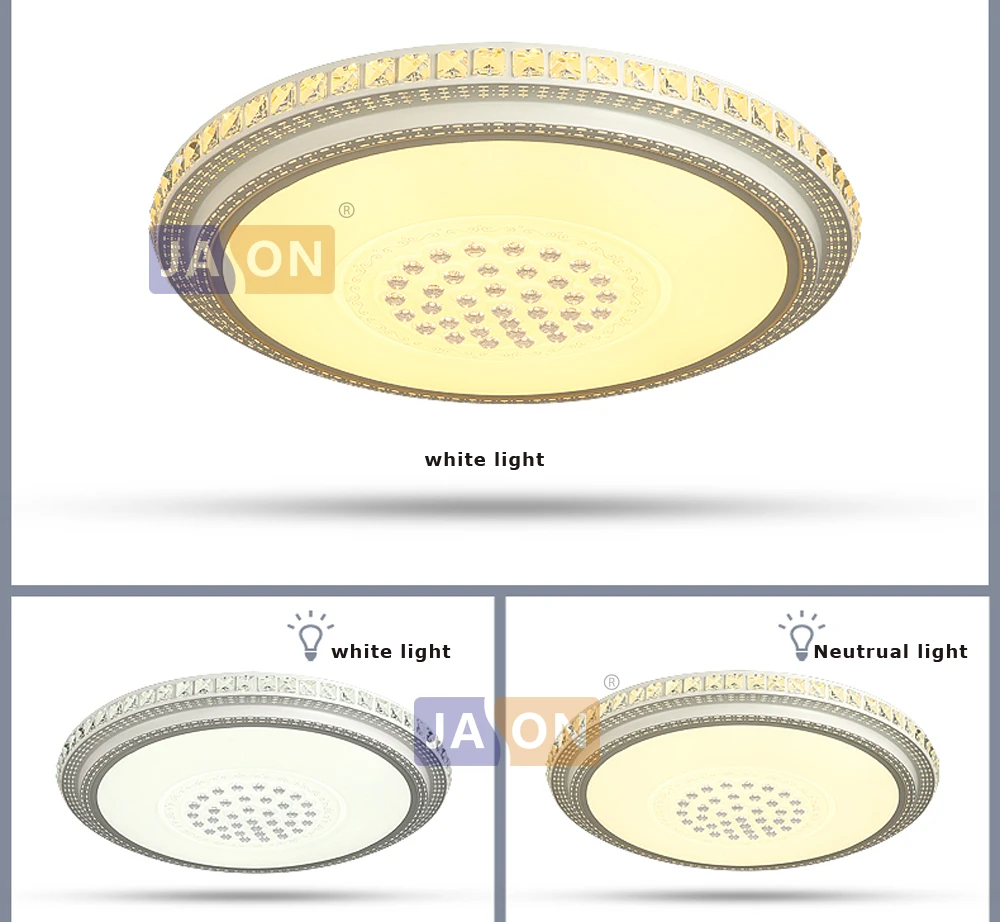LED Современные Железные Хрустальные Акриловые Круглые Светодиодные Лампы.Светодиодные Светильники.Люстры Потолочные.Светильники Потолочные Светильники.Светильник Потолочный Светильник Для Столовой,Фойе и Спальни