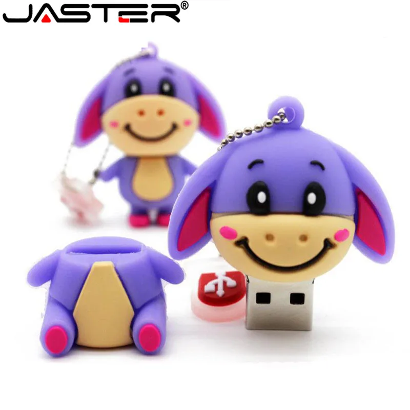 JASTER продвижение мини мультфильм внешний флэш накопитель USB 2 0 4 ГБ 8 16 32 64 поросенок