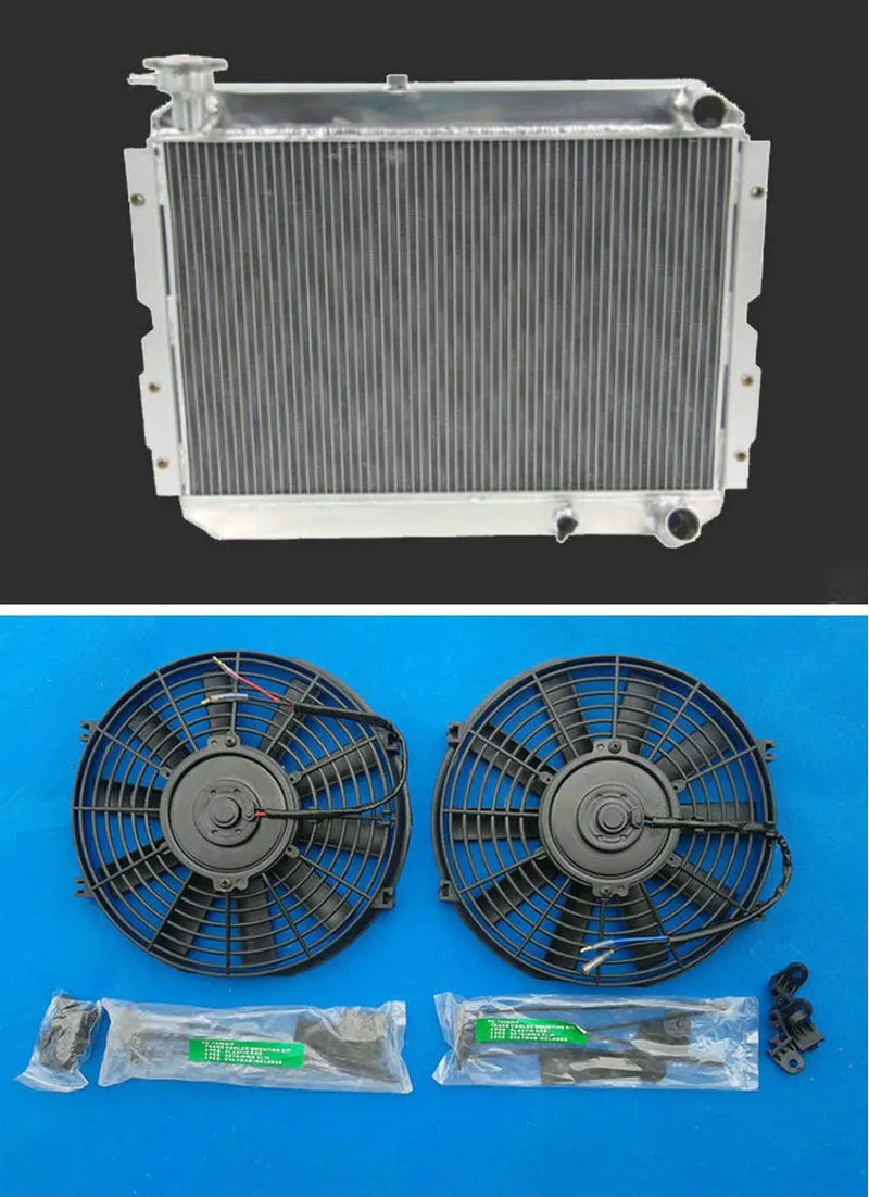 3 ROW Alloy ALUMINUM RADIATOR FAN For TOYOTA LANDCRUISER 