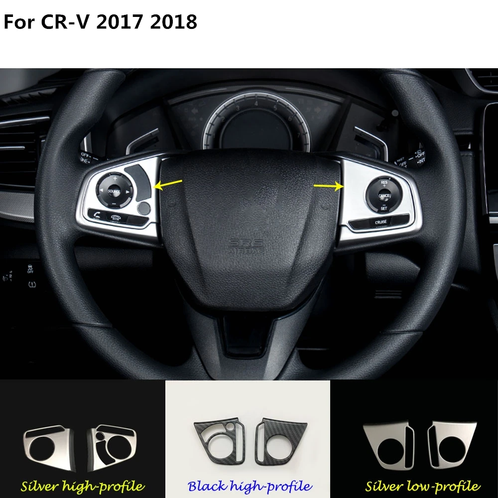 

Car stick cover accessories Steering wheel Interior Kit Trim frame panel moulding hoods For Honda CRV CR-V 2017 2018