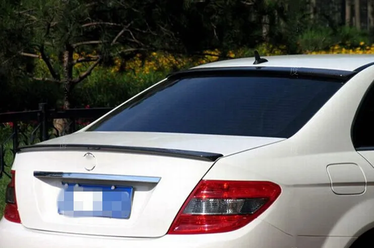 Спойлер для benz C Class W204 4 дверное крылышко C63 C180 C200 C300 ABS пластик заднее крыло