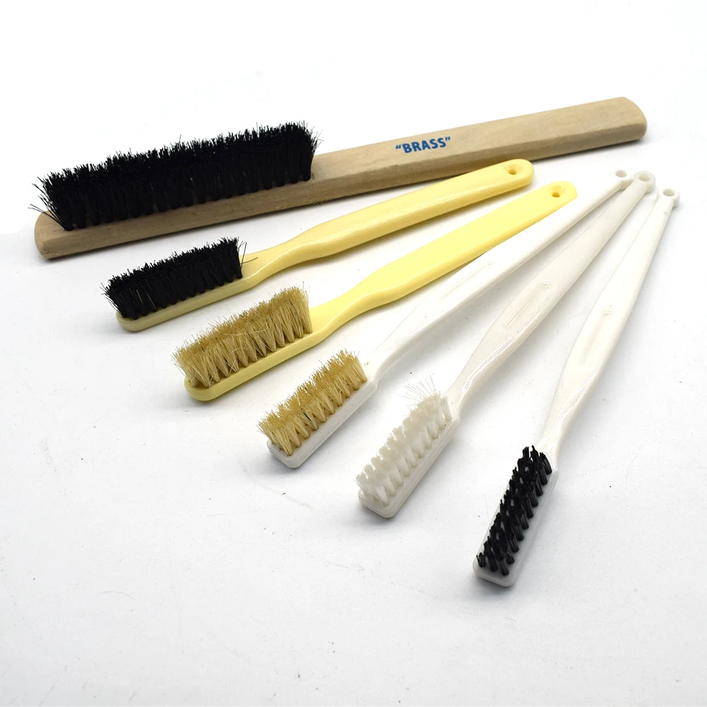 1PC Plastic Jewelry Cleaning Brush Pig Hair Brush Jewelry Tools