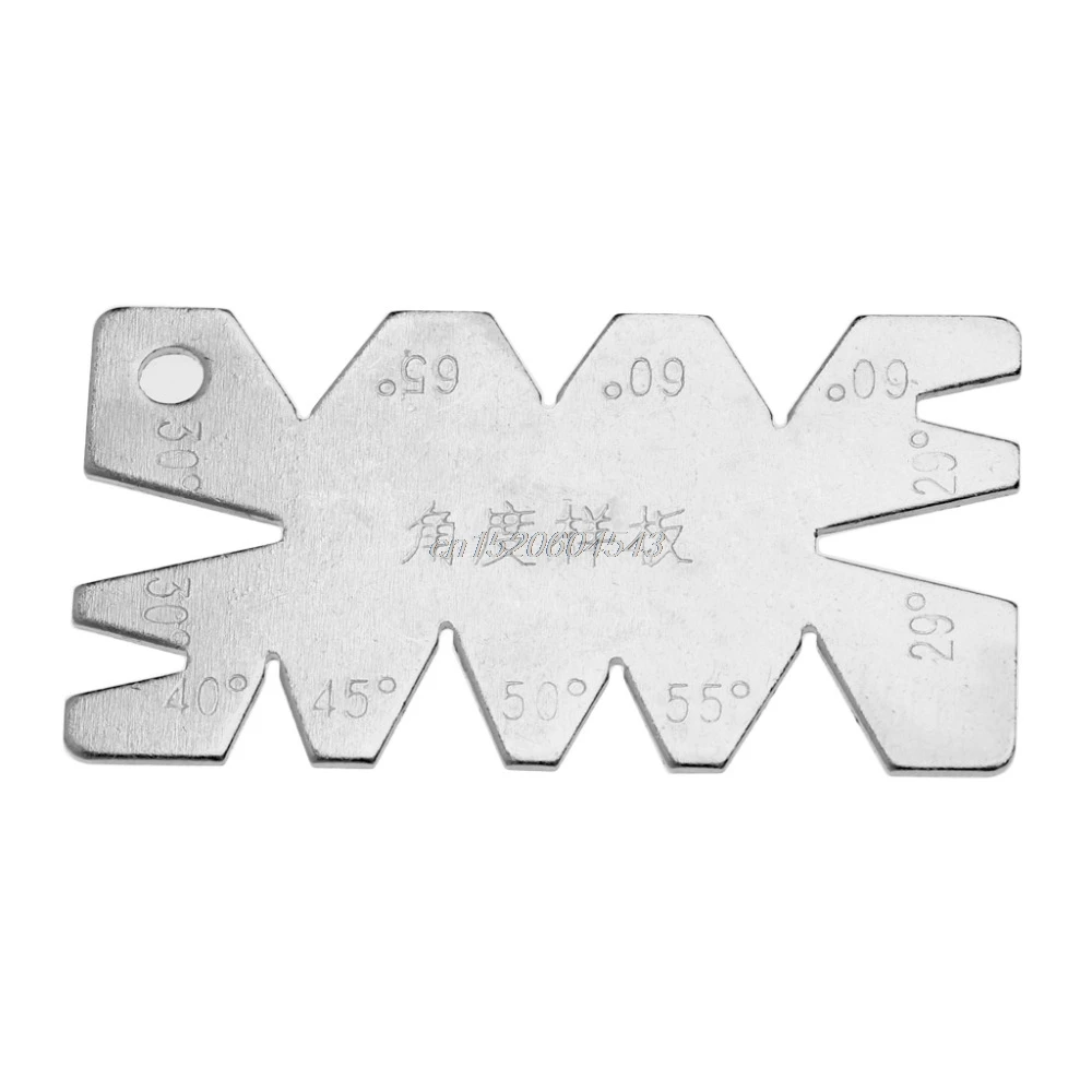 

Screw Thread Cutting Angle Gage Gauge Measuring Model Tool Stainless Steel Measture Tools R08 Whosale&DropShip