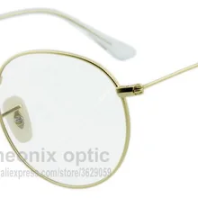 Портативный складной Оптический очки Круглый Стиль металлический каркас близорукость астигматизм солнцезащитные очки 35 32 В высокого качества