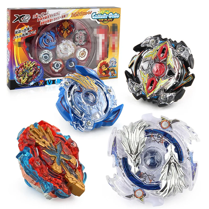 

New 4PCS/ set Fidget Spinner Boxed Deluxe Edition Gyro Battle Fighter Set 4-in-1 combination handle finger spiner hobbies toy