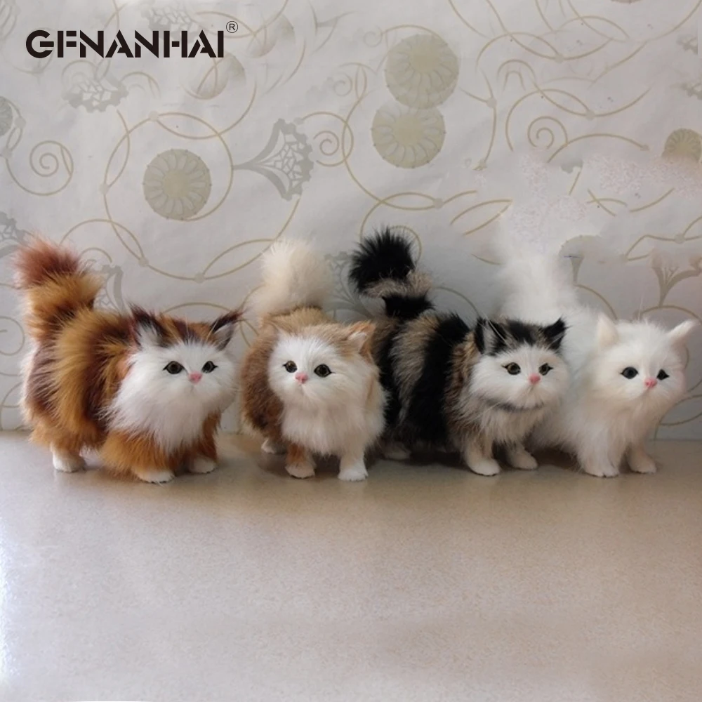

1pc 12CM Super Cute Cat with Sound Toy Plush Stuffed Doll Props Ornaments Hanging Pendant Gifts Collectible Boys Girls Gifts