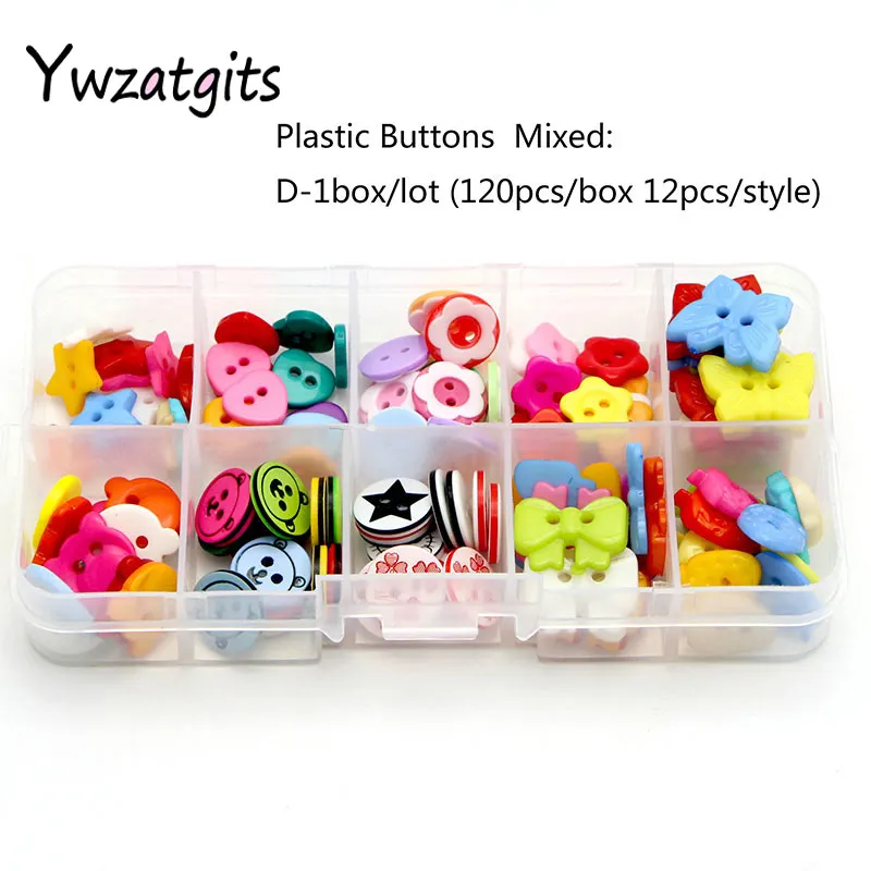 Ywzatgits 16-29 мм случайным образом смешанные Мультяшные деревянные пластиковые пуговицы для одежды DIY шитье, скрапбукинг, аксессуары YE0227