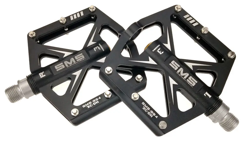 Best SMS 334 Bike Pedals Flat Platform Pedals for MTB BMX Mountain Road Bicycle Sealed Bearing Pedals Aluminum Alloy 5 Colors