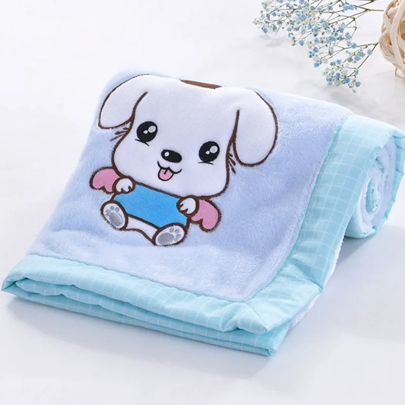 

Cartoon Blanket Newborn Baby Swaddling Bedding Blankets High Quality Infant Bebe Flannel Wrappers Children Funny Quilts 100*75cm
