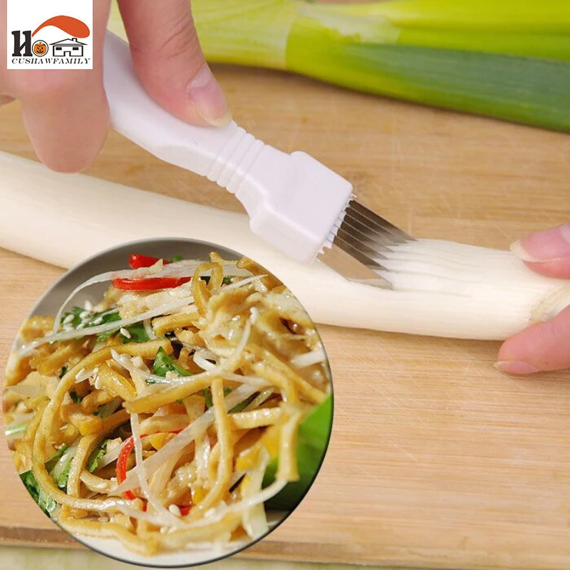 CUSHAWFAMILY овощерезка машина волшебный Измельченный зеленый лук нож/режущий лук резак устройство кухонные инструменты для приготовления пищи