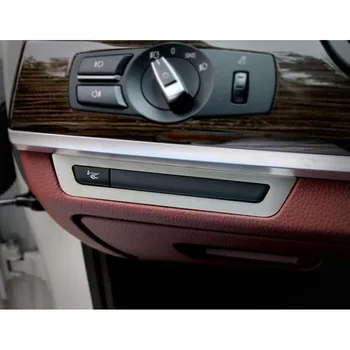 

YAQUICKA Stainless Steel Dashboard Console HUD Switch Button Cover Trim Sticker For BMW 7 Series F01 F02 2010-2015 Car Styling