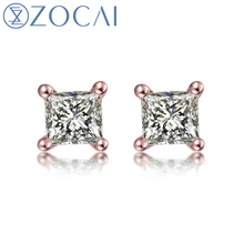 Женские серьги гвоздики из 18 каратного золота 100% карата|stud
