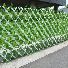 Extendable Instant Fence Outdoor Wooden Fence Garden Balcony Vine Frame Wedding Props Decoration