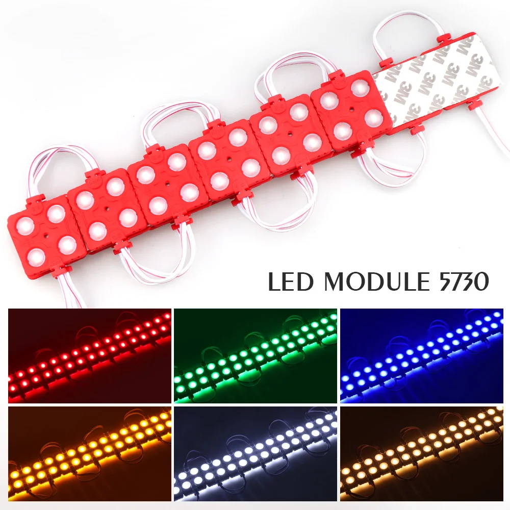 20PCS/Lot LED Module 5730 4 LEDs DC12V Waterproof Signs Lightbox Advertisement Design LED Module String Super Bright Lighting 20PCS/Lot LED Module 5730 4 LEDs DC12V Waterproof Signs Lightbox Advertisement Design LED Module String Super Bright Lighting