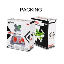 Pocket Drone Mini-drone Flying Toy RC Aircraft 2.4G 4CH 3 Flying Speed 3CM Plastic UFO For Children with Protective Ring and LED