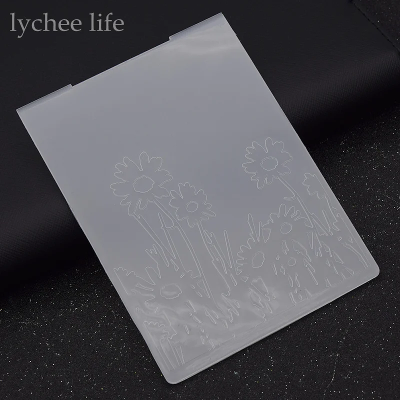 Lychee пластиковая папка с тиснением для скрапбукинга шаблона печати карты