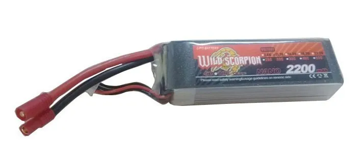 Wild Scorpion 11,1 V 2200 мА/ч, 30C литий-полимерный Батарея для гоночного дрона Walkera QR X350, V450D01, V450D03, QR X400, MX400S Квадрокоптер вертолет с гироскопом