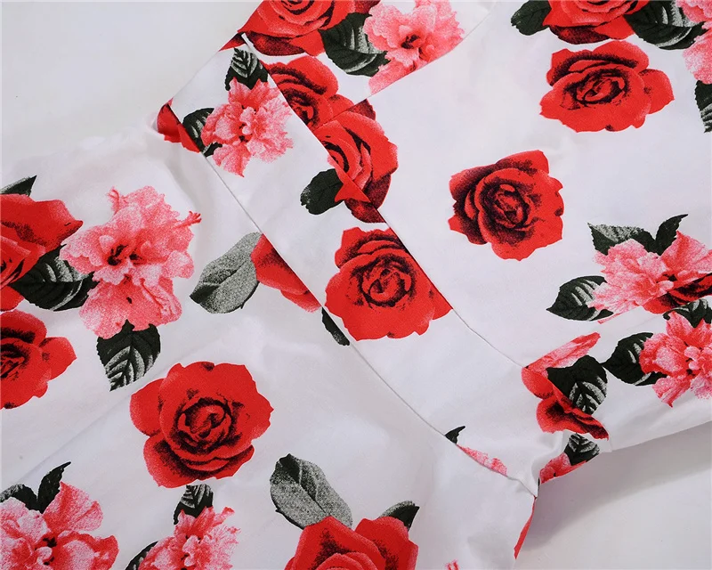 Kostlish Print Summer Dress Women 2017 Sleeveless Big Swing Belt Tunic Vintage Dress Elegant Rockabilly Party Dresses Sundress (66)