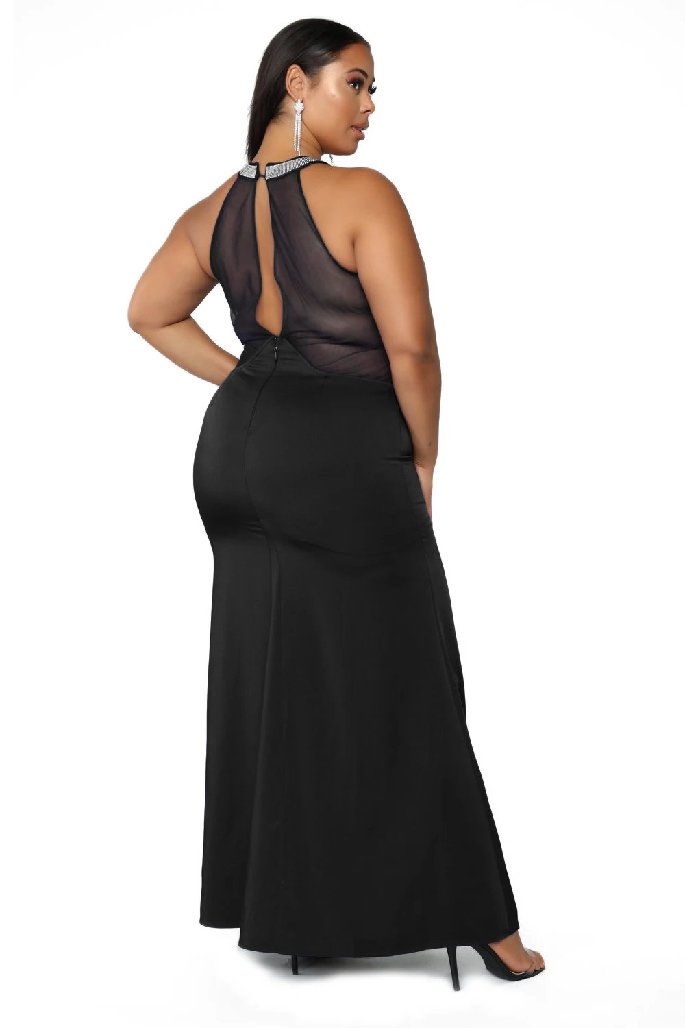 Black-Twisted-Love-Plus-Size-Maxi-Dress-LC611049-2-2