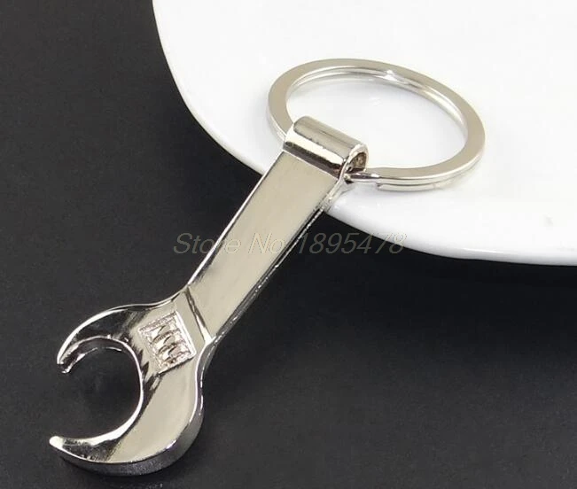 100pcs Silver Metal Wrench Spanner Beer Bottle Opener Key Chain Keyring Gift Openers AliExpress