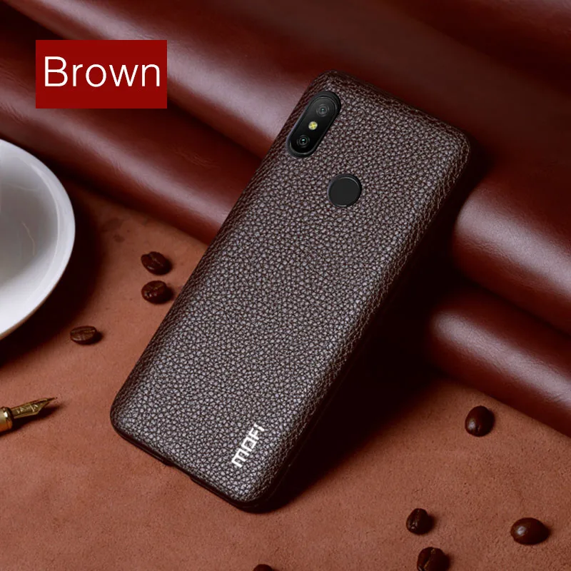 Чехол для Xiaomi Redmi 6A чехол Mofi из искусственной кожи 6 Pro деловой коричневый синий