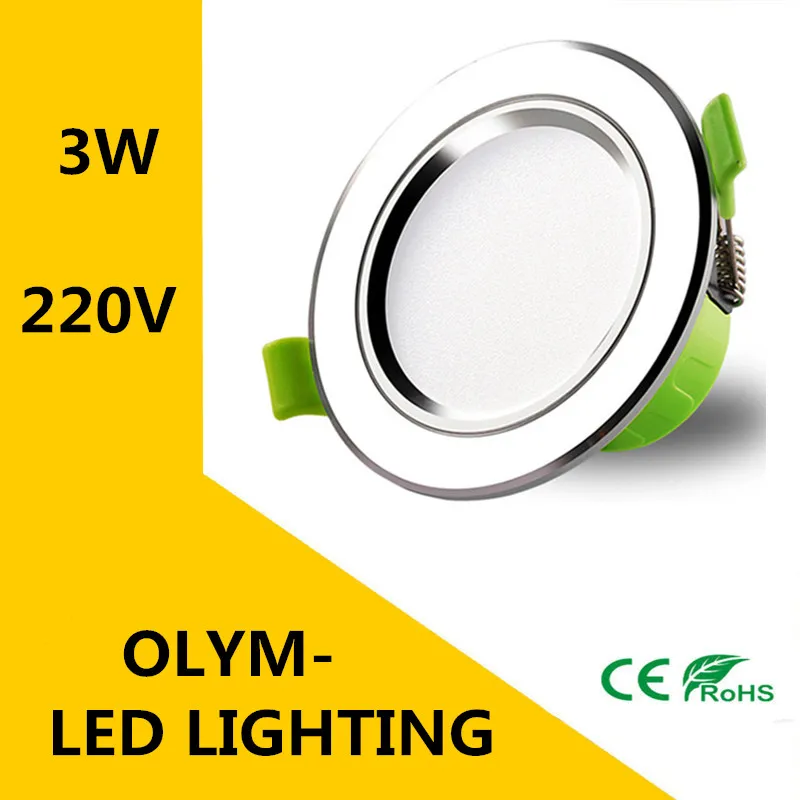 

New Arrival High Quality Environmental Protection led downlight 3 W hole 70-88mm AC220V SMD5730 LED spot light led ceiling lamp