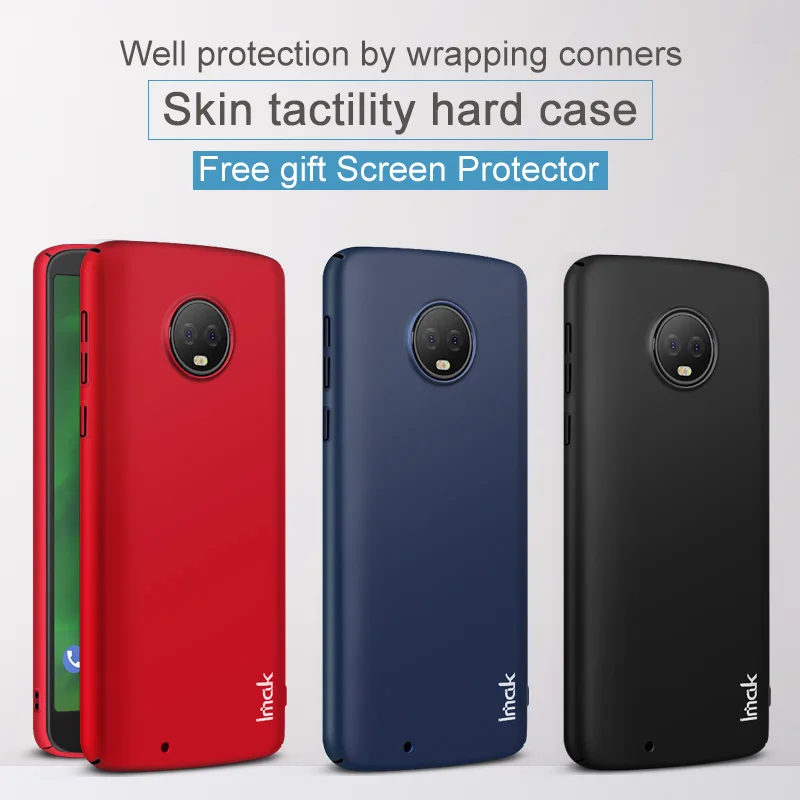 For Moto G6 case iMAK Jazz Slim SKin Tactility Hard Phone Motorola Plus |