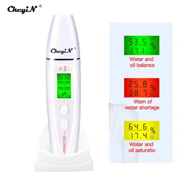 

Digital Skin Moisture Detector Portable Facial Oil Content Analyzer Monitor LCD Display Skin Care Tester Face Care Monitor 38