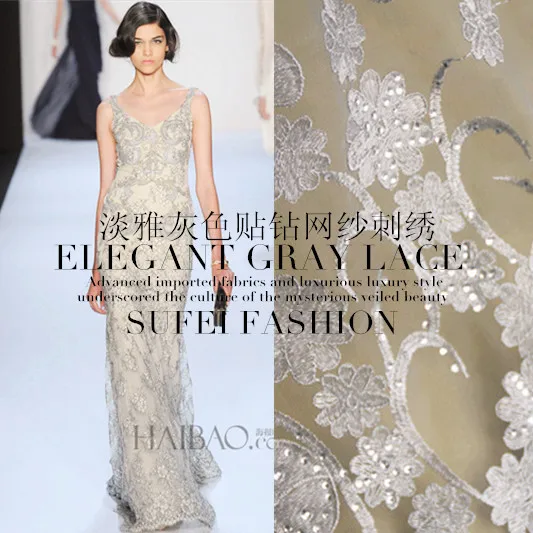 Beautiful sequins pattern royal blue African lace material French ...