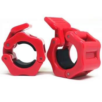 

1 Pair Diameter 1" (25mm)Weight Lifting Dumbbell Collar Olympic Barbell Spinlock Clips Gym CrossFit Fitness Clamps Red