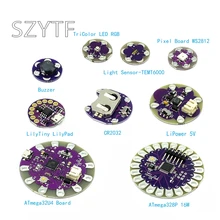 Lilypad série carte de développement 328 P/32U4/WS2812/Buzzer/TEMT6000/CR2032 pour Arduino bricolage Ki ATMEGA328P(China)