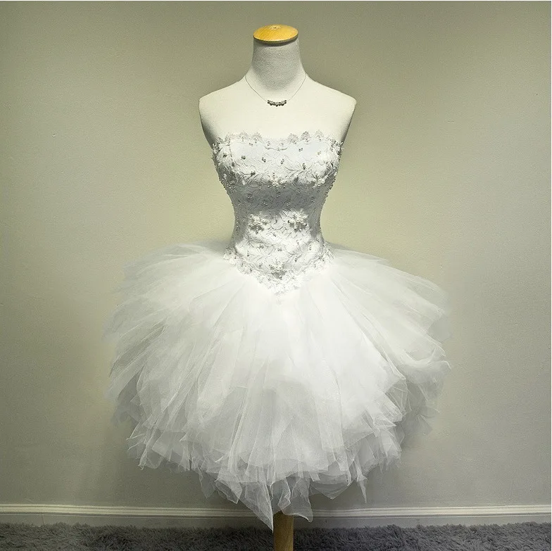 

2015 Fashion Beaded Tube Top Dinner Party Costume Performance Moderator Cocktail Dresses QQ0150