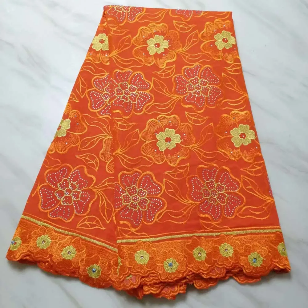 

High Quality Lace Swiss Voile Lace In Switzerland With Rhinestones Swiss Lace Fabric Voile Cotton Nigerian Lace Fabric