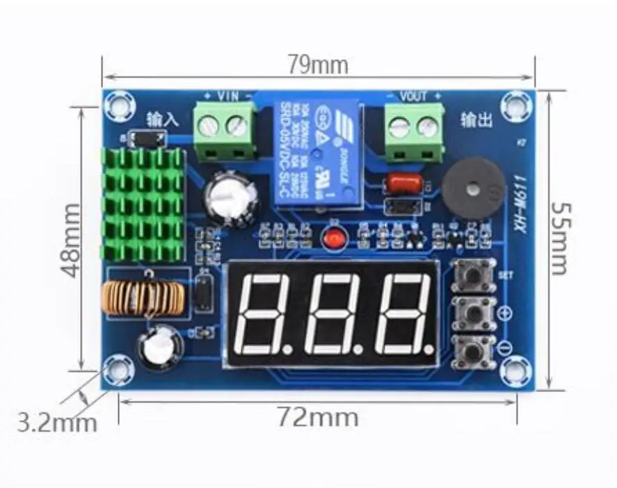 DC 7-80 в 12 В 24 в 48 в модуль защиты батареи свинцово-кислотная литиевая батарея низкое напряжение защита от разрядки доска с сигнализацией