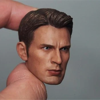 

Captain America Action Figures Toy 1/6 Scale 3 Chris Evans Carve Head Testament For 12 "Body The Avengers